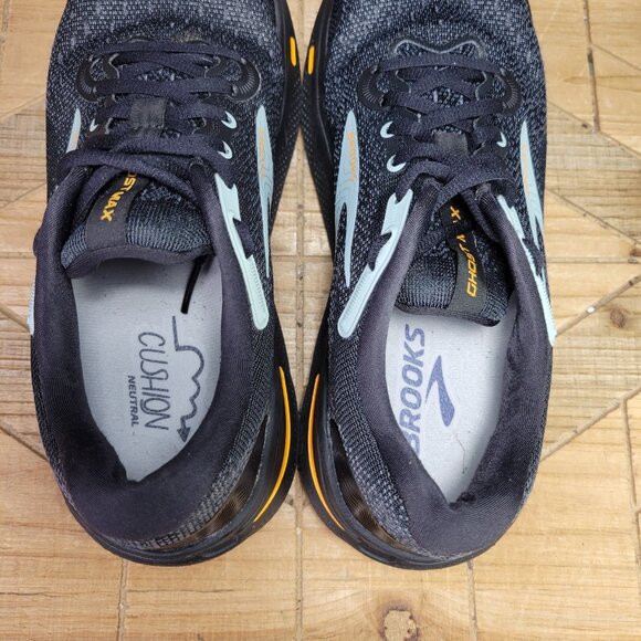 Brooks Ghost Max Shoes Mens 7.5 Black Orange Cloud Blue Daily Road Race Running - Picture 10 of 11